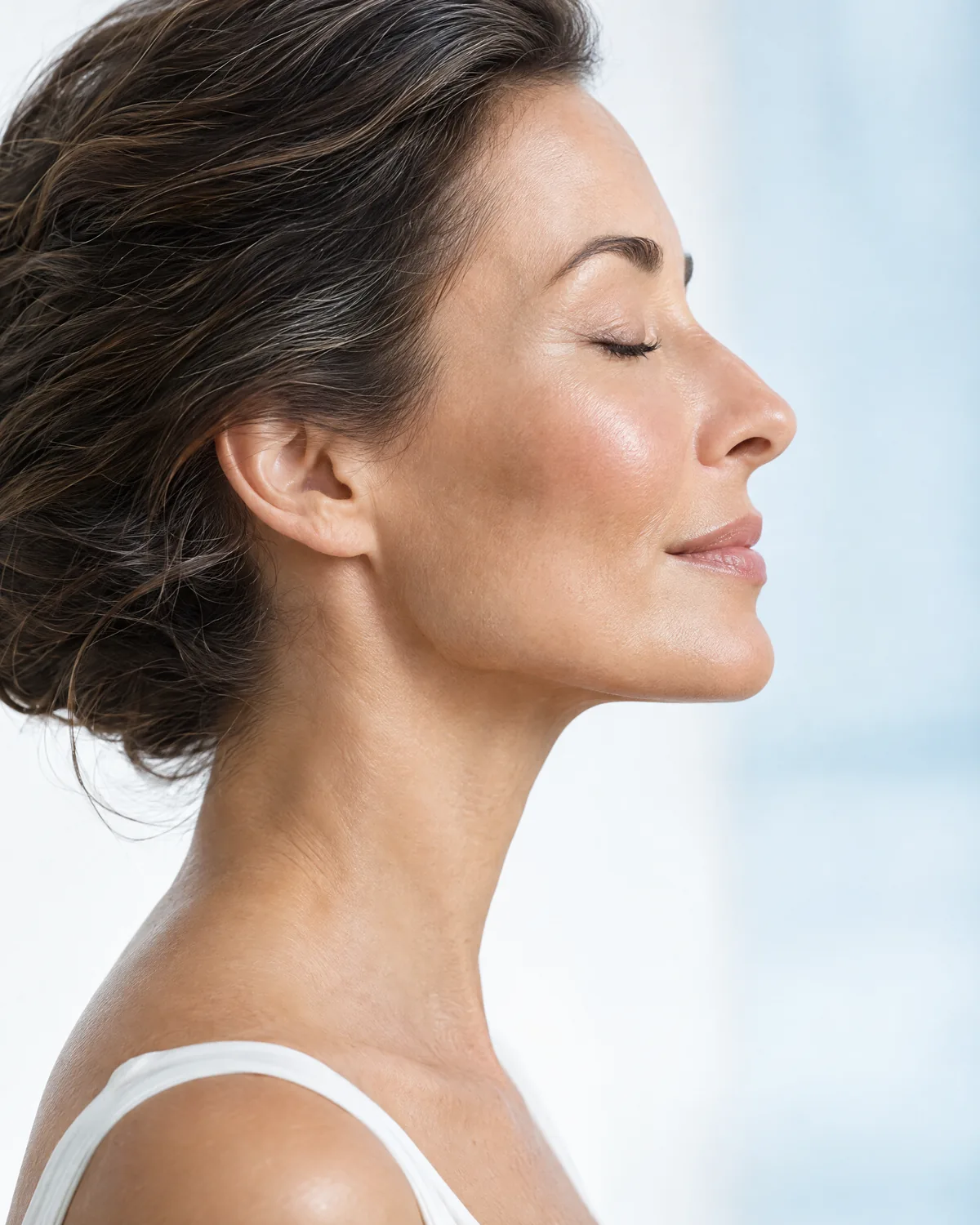 Profilo di donna, estetica del volto